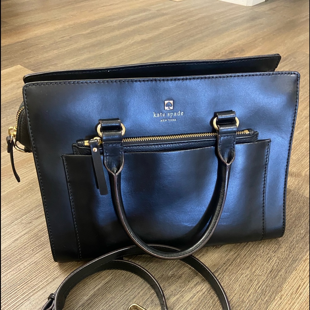Kate Spade Black Satchel Bag (M)